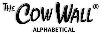The Cow Wall® Alphabetical
