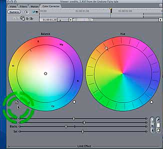 Final Cut Pro 6: eyedropper chooses white