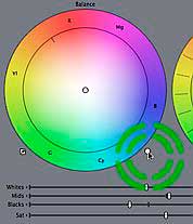 Final Cut Pro 6: color balance reset button