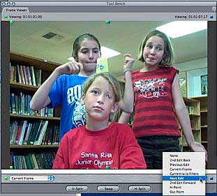 Final Cut Pro 6: frame viewer next edit