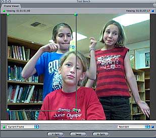 Final Cut Pro 6: frame viewer manipulated