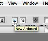 Illustrator CS4 new artboard button
