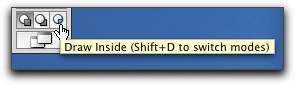 Illustrator CS5: Draw Inside mode