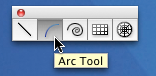 Illustrator CS4 arc tool