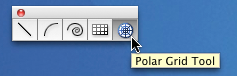 Illustrator CS4 polar grid tool