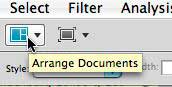 Photoshop CS4 Arrange Documents Button
