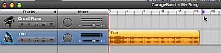 GarageBand - dropping in an MP3