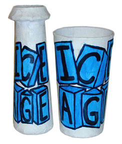 Ice Age Pizza Tumbler and Jelly Jar