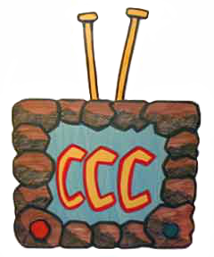 original CCC (Continuous Caveman Coverage) Television Set
